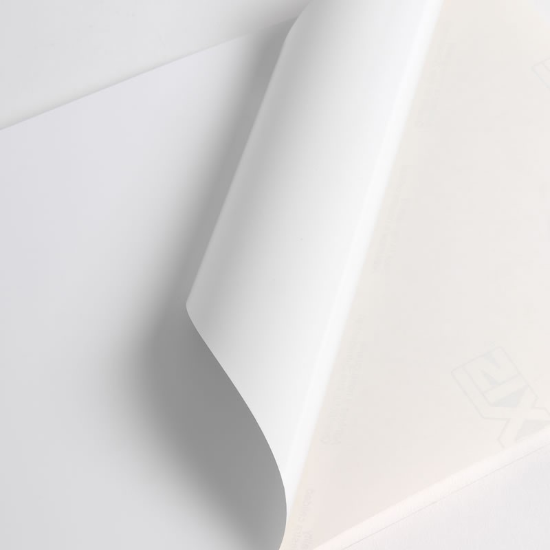 CSR25 - Semi-rigide Blanc Mat adh permanent renforcé incolore